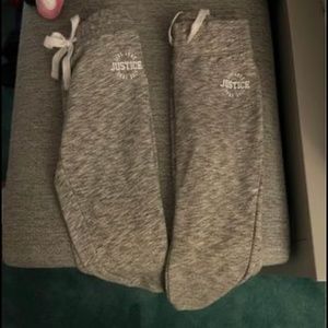 Justice sweat pants